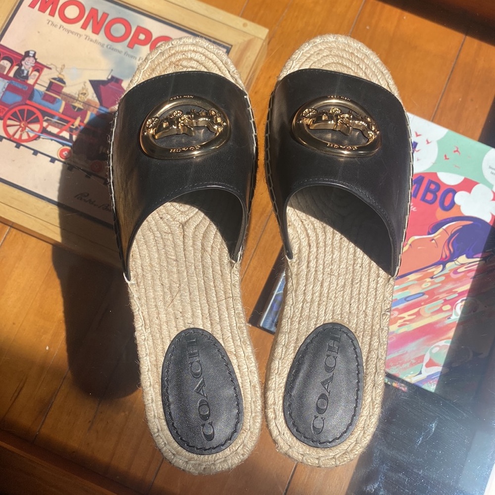 coach camille espadrille shoes 7.5 NEW